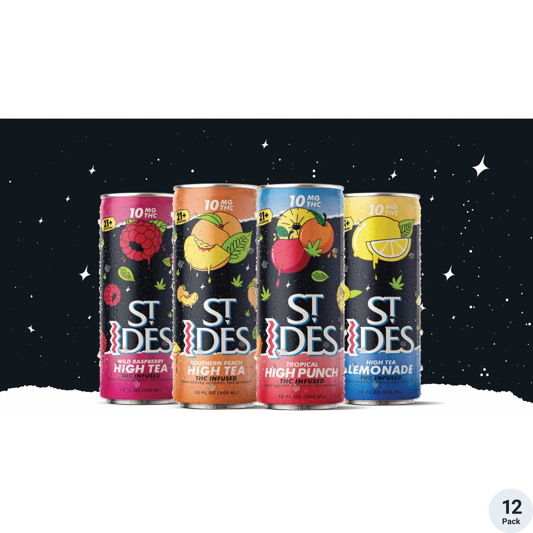 St Ides THC drink can with cannabis-infused beverage branding